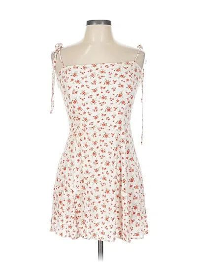 Pre-owned Reformation Casual Dress In White