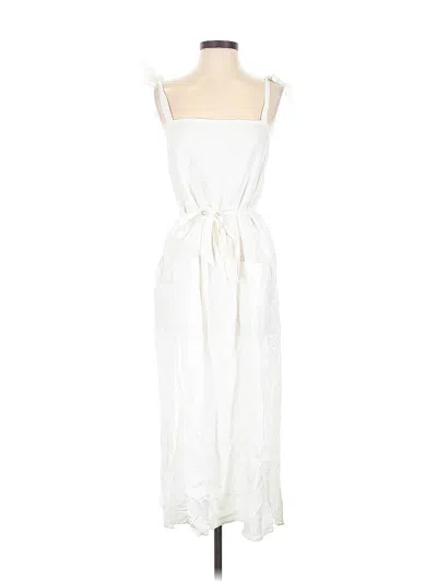 Pre-owned Reformation Casual Dress In White