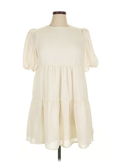 Pre-owned Reformation Casual Dress In White