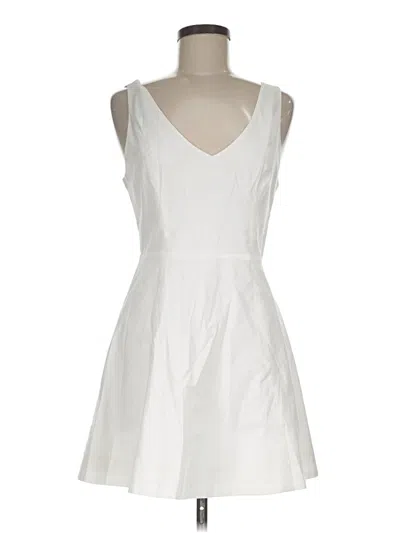 Pre-owned Reformation Casual Dress In White