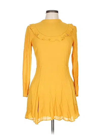 Pre-owned Reformation Casual Dress In Yellow
