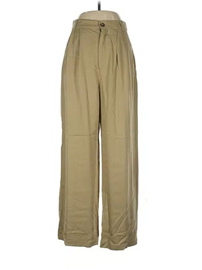 Pre-owned Reformation Casual Pants In Gold