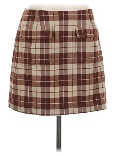 Pre-owned Reformation Casual Skirt In Brown