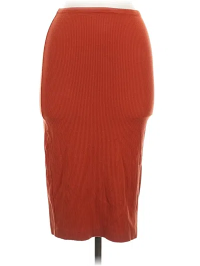 Pre-owned Reformation Casual Skirt In Orange