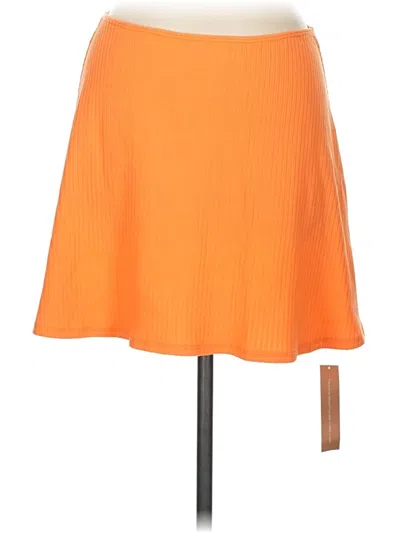 Reformation Casual Skirt In Orange