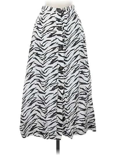Pre-owned Reformation Casual Skirt In Silver