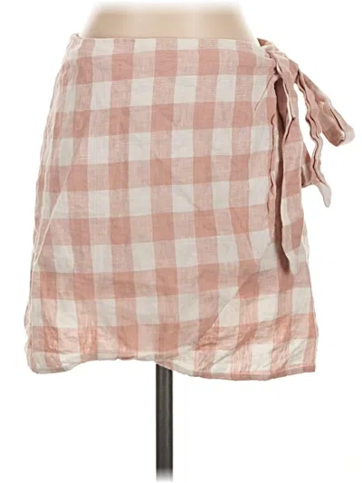 Pre-owned Reformation Casual Skirt In Tan