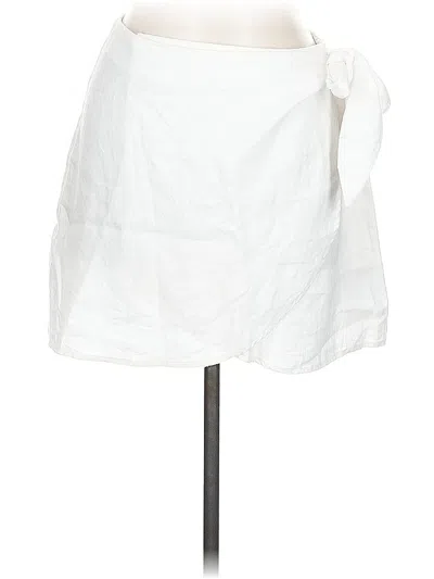 Pre-owned Reformation Casual Skirt In White