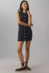 Reformation Catalina Cotton Mini Dress In Blue