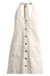 Reformation Ceara Halter Denim Minidress
