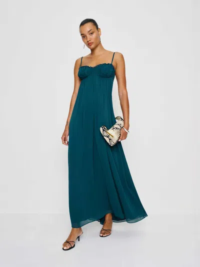 Reformation Cebba Dress In Blue