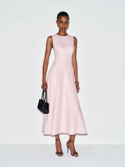 Reformation Cecilia Linen Dress Pink 10