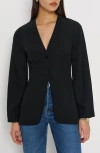 Reformation Cella Blazer In Black