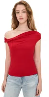Reformation Cello Knit Top Lipstick
