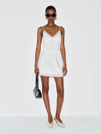 Reformation Cerina Dress Ivory Lace Large In White