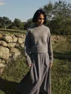 Reformation Chamomile Regenerative Wool Sweater In Gray