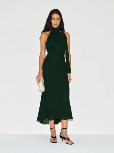 Reformation Chanelle Dress Green 4