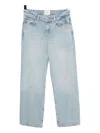 Reformation Charlee Low Rise Straight Leg Jeans In Blue