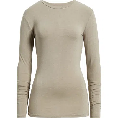 Reformation Charli Knit Top In Gray