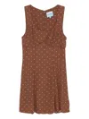 Reformation Cher Dress In Brown