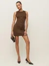 Reformation Cheri Knit Dress In Brown