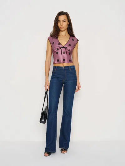 Reformation Cherry Silk Top Pink 12