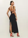 Reformation Chime Dress In Black