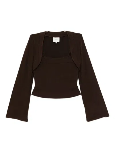 Reformation Chloe Set In Brown