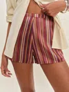 Reformation Chloe Silk Short In Multi