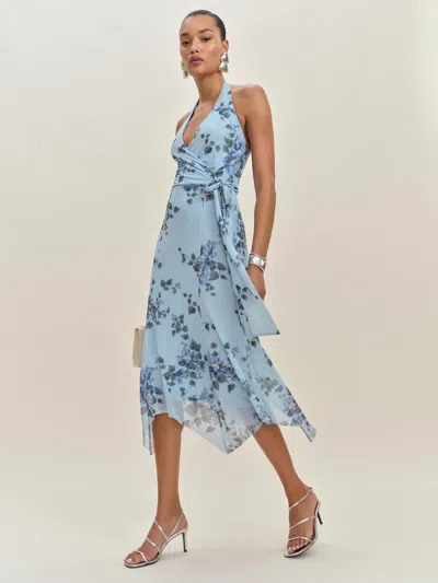 Reformation Christabel Mesh Dress In Fresh Air