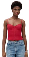 Reformation Christen Linen Top Lipstick In Lipstick
