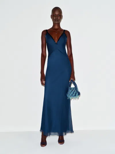 Reformation Ciera Dress Blue 0