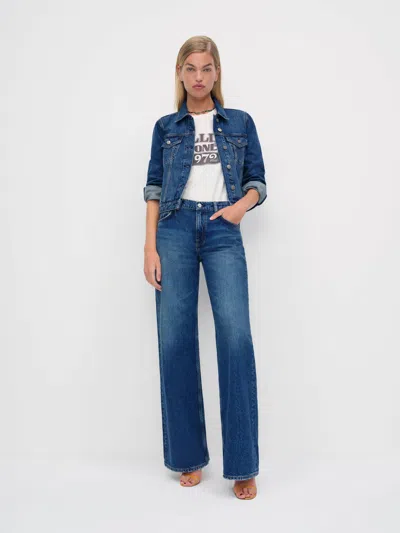 Reformation Veste En Jean Cierra Bleu L In Blue