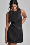 Reformation Citron Denim Mini Dress In Blue
