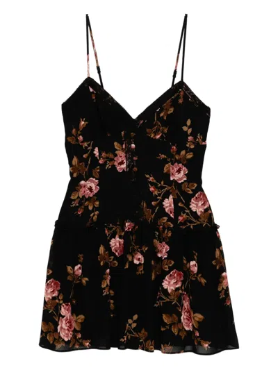 Reformation Citrus Dress In Black