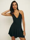 Reformation Claire Knit Dress In Black