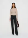 Reformation Claire Ultra Low Rise Pant In Black