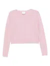 Reformation Clara Cardigan In Pink