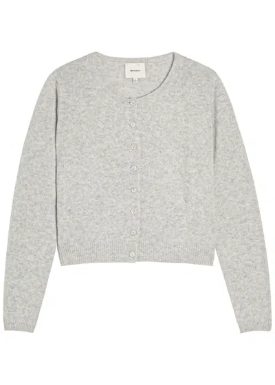 Reformation Clara Cashmere Cardigan In Gray