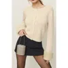 Reformation Clara Cashmere Cardigan In Neutral