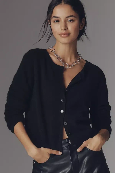 Reformation Clara Cashmere Cardigan Sweater In Black