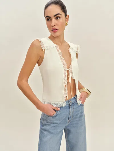 Reformation Clarisse Top In Gossamer