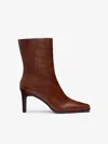 Reformation Claudette Ankle Boots Cavalier Leather In Brown
