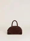Reformation Claudia Mini Bag In Chocolate Suede
