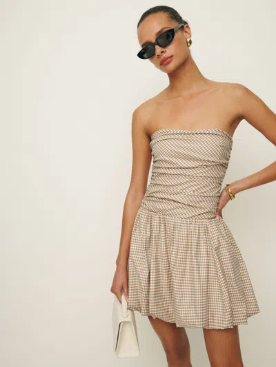 Reformation Clea Dress In Anzo Check