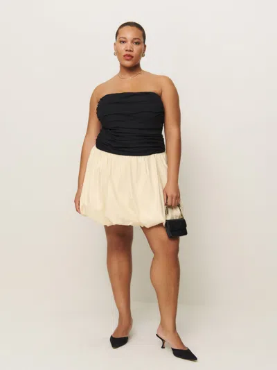 Reformation Clea Dress Es In Black And Sugar