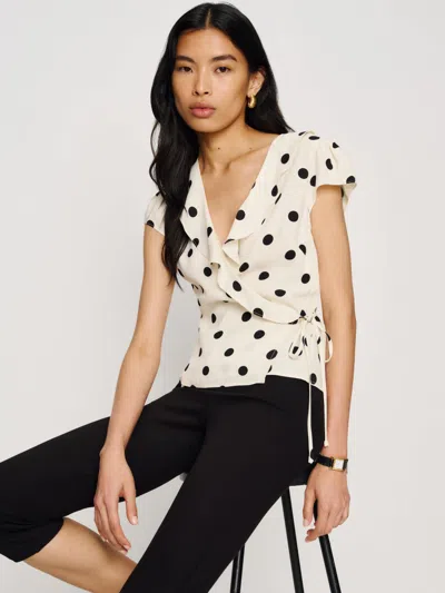 Reformation Clemence Top In White