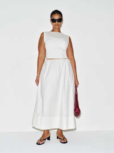 Reformation Cleo Skirt Es Ivory 1x In White