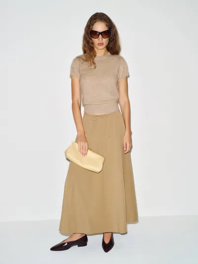Reformation Cleo Skirt Natural Large