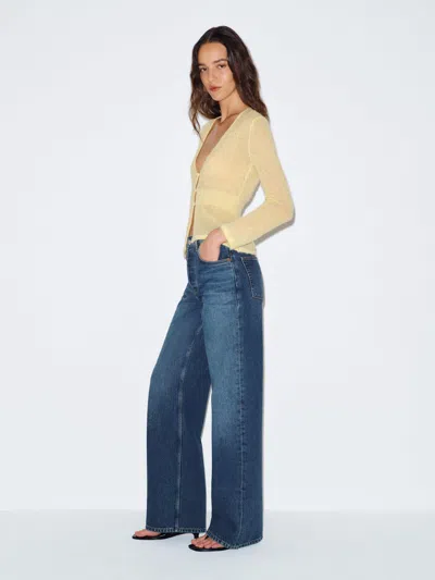 Reformation Clyde Low Rise Baggy Jean Blue Denim 34